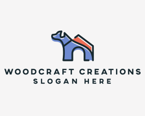 Dog Home Kennel logo design