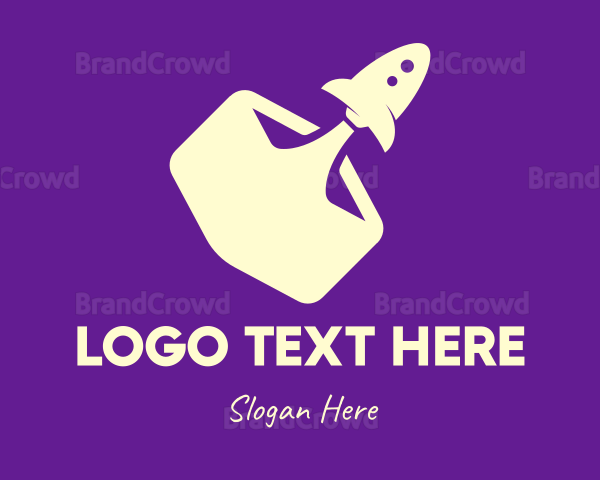 Rocket Launch Startup Logo