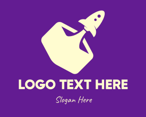 Logistic Services - Rocket Launch Startup logo design