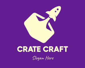Crate - Rocket Launch Startup logo design