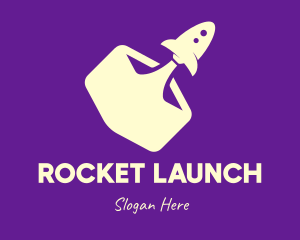 Rocket Launch Startup logo design