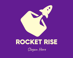 Rocket Launch Startup logo design