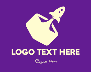 Rocket Launch Startup Logo