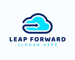 Cloud Arrow Forward logo design