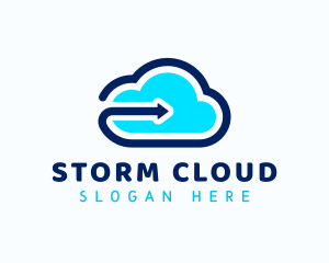 Cloud Arrow Forward logo design