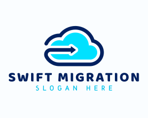 Migration - Cloud Arrow Forward logo design
