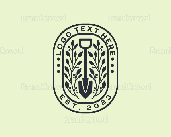 Landscape Garden Shovel Logo