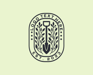 Land - Landscape Garden Shovel logo design