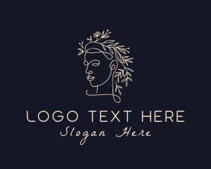 Fashion Floral Woman Logo