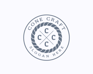 Hipster Rope Marine logo design