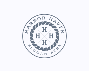 Hipster Rope Marine logo design