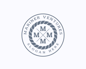 Hipster Rope Marine logo design