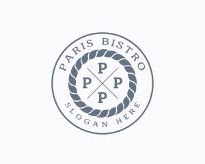 Hipster Rope Marine logo design