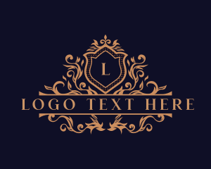 Florist - Luxury Ornament Wreath logo design