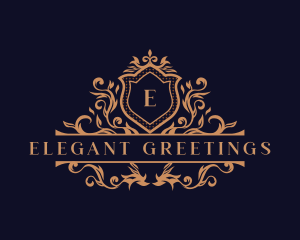 Luxury Ornament Wreath logo design