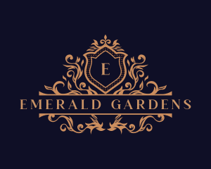 Luxury Ornament Wreath logo design