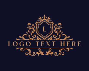 Florist - Luxury Ornament Wreath logo design