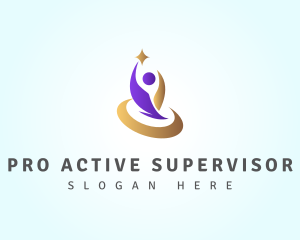 Supervisor - Human Leadership Coaching logo design