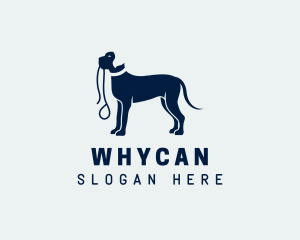 Pet Dog Walker Leash Logo