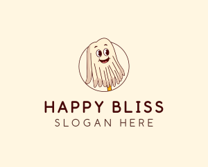 Happy Mop Cleaner logo design