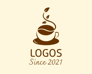 Teahouse - Natural Coffee Bean logo design