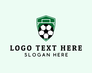 Soccer Equipment - Soccer Ball Field logo design