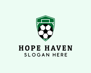 Sports Equipment - Soccer Ball Field logo design