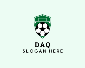 Soccer Player - Soccer Ball Field logo design