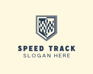 Race - Motorsport Racing Flag logo design