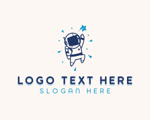 Astronaut Spaceman Costume Logo