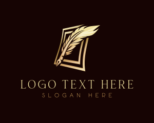 Feather - Legal Document Signing logo design