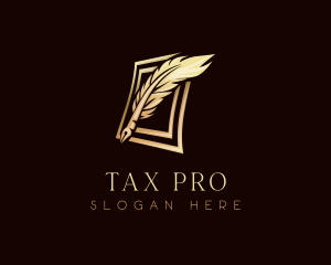 Tax - Legal Document Signing logo design