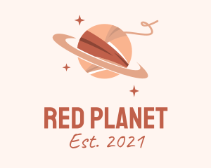 Saturn Yarn Planet logo design