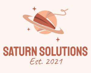 Saturn Yarn Planet logo design