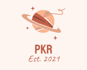 Knit - Saturn Yarn Planet logo design