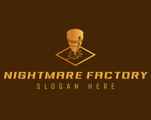 Laser Machine Factory logo design