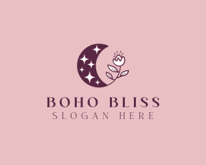 Flower Moon Boutique logo design