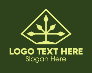 Farm - Nature Diamond Plant logo design