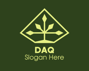 Environmental - Nature Diamond Plant logo design
