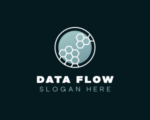 Modern Digital Data logo design