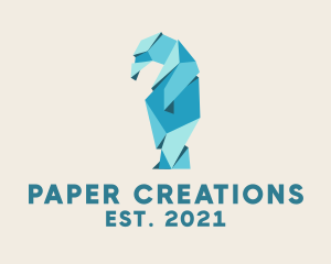 Papercraft - Wild Bear Origami logo design