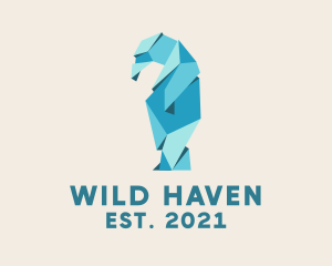 Wild Bear Origami  logo design