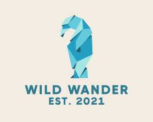 Wild Bear Origami  logo design