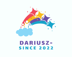 Daycare - Children Rainbow Playground logo design