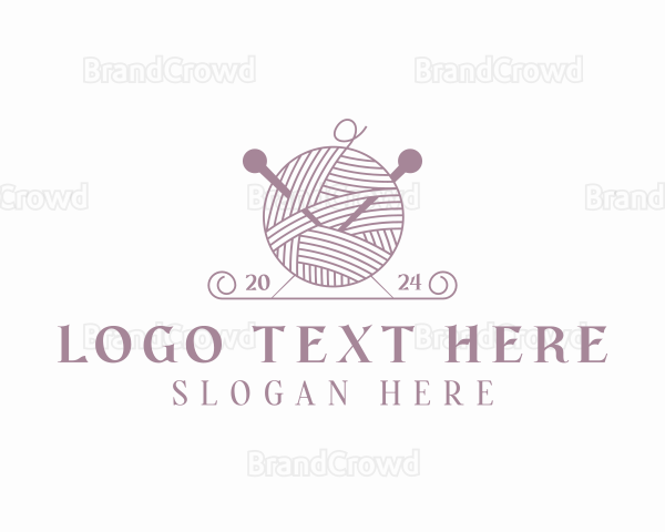 Handcrafted Crochet Yarn Logo