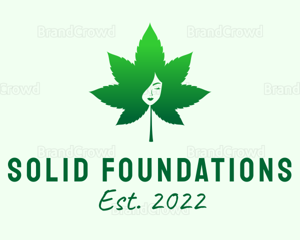 Cosmetic Marijuana Leaf Logo