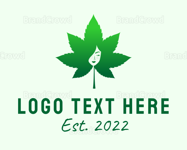 Cosmetic Marijuana Leaf Logo