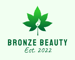 Cosmetic Marijuana Leaf logo design