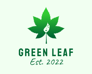 Cosmetic Marijuana Leaf logo design