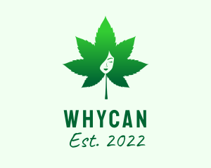 Maiden - Cosmetic Marijuana Leaf logo design
